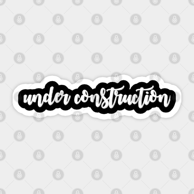 Under construction Sticker by DeraTobi